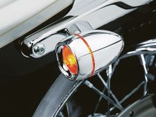 DEEP DISH BEZELS WITH AMBER LENSES CHROME